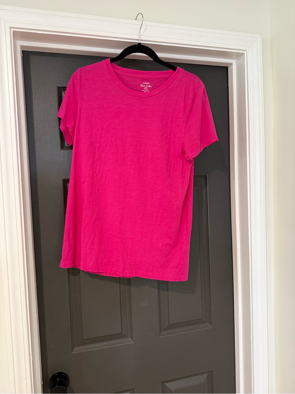 J. Crew Factory Slub Tee - Hot Pink - XL